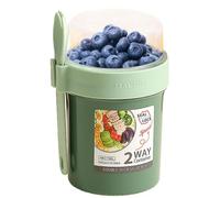 Tasses à salade avec couvercles et fourchette, récipient pour shaker à