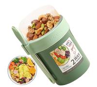 Tasses à salade avec couvercles et fourchette, récipient pour shaker à