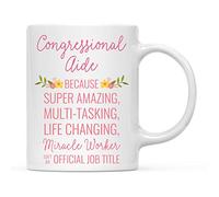 Tasses À Thé Assistante parlementaire parce que Super Tasse À Céramique | Maman 330ml Tasse Humorous Tasse amusante pour Café Amis Bureau
