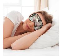 Tasses à thé avec roses - Imprimé romantique - Masque doux pour les yeux - Masque doux pour les yeux - Pour dormir, voyage, sieste - Femme et homme