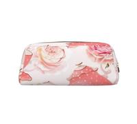 Tasses à thé avec roses - Motif romantique - Pour adultes - Trousse polyvalente avec fermeture éclair - Multifonction