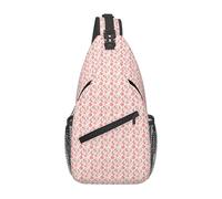 Tasses à thé avec roses romantiques ShabbyPrint Cross Chest Bag pour homme femme sac à dos à bandoulière pour le travail quotidien en plein air aventures voyage