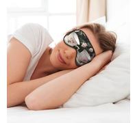 Tasses à thé avec roses - Style shabby romantique - Masque doux pour les yeux - Pour dormir et voyager - Pour femme et homme