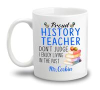 Tasses À Thé Fier Professeur D'Histoire, Ne Jugez Pas Tasse Drôle Tasses À Café Pour Amies Maman 330Ml
