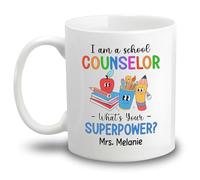 Tasses À Thé Je Suis Un Superpouvoir De Conseiller Scolaire Tasse Avec Poignée Tasses À Café Pour Femme Décorer 330Ml