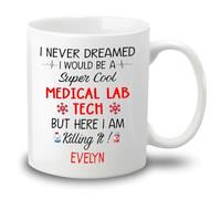 Tasses À Thé Je Voudrais Être Technicien De Laboratoire Médical Tasse À Café En Porcelaine Amusants Tasses À Café Pour Femme Maman 330Ml