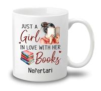 Tasses À Thé Juste Une Fille Amoureuse De Ses Livres Tasse En Céramique Café Avec Poignée Tasses De Petit Déjeuner Pour Homme Maman 330Ml