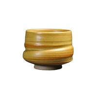 Tasses à thé Kung Fu en céramique à cinq éléments en céramique vintage faites à la main 180 ml - Jaune