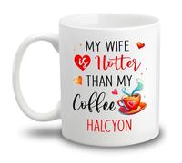 Tasses À Thé Ma Femme Est Plus Chaude Que Mon Café Tasse Personnalisée Tasses En Porcelaine Pour Amies Fête Des Pères 330Ml