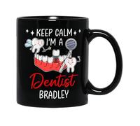 Tasses À Thé Restez Calme, Je Suis Dentiste Tasse À Café En Porcelaine Humour Tasses À Café Pour Décorer Maman 330Ml