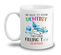 Tasses À Thé Soyez Gentil Avec Votre Dentiste, Ils Ont Aussi Des Plombages Tasse En Céramique Café Drôle Tasses À Café Pour Anniversaire Décorer 330Ml