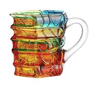 Tasses à thème livres peintes à la main, verres à boire de style vintage, designs en verre faits main en forme de livres empilés, ornements de bureau créatifs, tasses à café en livre pop-up 3 B:191ML