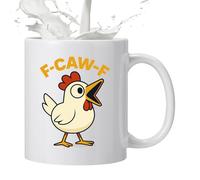 Tasses amusantes, 325 ml Tasse en céramique drôle de poulet | Tasse à thé en forme de coq | Pour anniversaire, femmes, hommes, collègues, thé, travail, café, lait et chaud