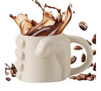 Tasses amusantes | Design poing Gobelet pour café et thé, tasses en céramique réutilisables pour l'eau, le thé, le jus, le lait, le camping, le restaurant, les hommes et les femmes, idées cadeaux