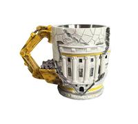 Tasses amusantes pour adultes, utilisation polyvalente, 14 x 9 x 11 cm, tasse à thé réutilisable, lavage à la main recommandé, pour homme, femme, maison, bureau