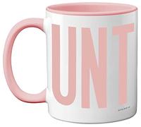 Tasses amusantes pour homme et femme - Tasse C UNT - Slogan sarcastique amusant pour collègues de travail, C*nt Crude Rude fantaisie, blague, cadeau d'anniversaire pour amis, 325 ml, tasses en