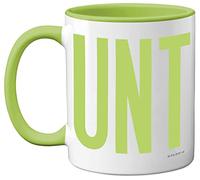 Tasses amusantes pour homme et femme - Tasse C UNT - Slogan sarcastique amusant pour collègues de travail, C*nt Crude Rude fantaisie, blague, cadeau d'anniversaire pour amis, 325 ml, tasses en