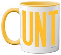 Tasses amusantes pour homme et femme - Tasse C UNT - Slogan sarcastique amusant pour collègues de travail, C*nt Crude Rude fantaisie, blague, cadeau d'anniversaire pour amis, 325 ml, tasses en