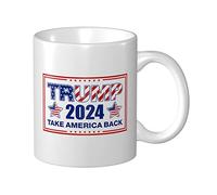 Tasses amusantes pour homme Trump 2024 Take America Back Mug Trump avec dictons amusants pour homme