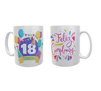 Tasses cadeau 18 ans - 18e anniversaire fête - 18 ans cadeaux homme - cadeaux pour 18e anniversaire - articles de fête de 18 ans (tasse seulement)
