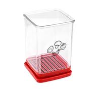 Tasses Coupe Fruits, Coupe-Fruits Rapide Acier Inoxydable Coupe-Fraise Main Coupe-Fruits avec Plaque à Pousser Coupe-Oufs Outil de Tranchage pour Banane, Fruits Mous, Légumes, Cuisine