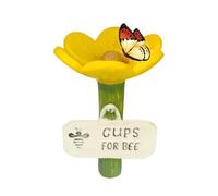 Tasses d'alimentation pour Abeilles - Ensemble de Papillons colorés, Station de de Jardin, Plat de pollinisateur extérieur, Accessoire décoratif de Cour avec Construction Facile à remplir | Gob