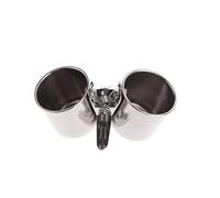 Tasses d'alimentation pour oiseaux avec pince en acier inoxydable pour petits oiseaux, calopsittes, conures, perroquets, grands oiseaux, conure, jouet de Noël, grande épaule