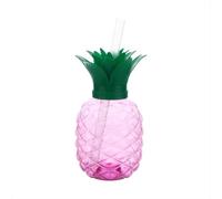 Tasses d'ananas avec des pailles à boire, Tropical Hawaiian Luau Décorations et Plage Piscine Thème Party Favors pour Enfants Adultes-Ananas Tasses pour Anniversaire, Hawaïen sur le thème Party & More