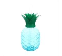 Tasses d'ananas avec des pailles à boire, Tropical Hawaiian Luau Décorations et Plage Piscine Thème Party Favors pour Enfants Adultes-Ananas Tasses pour Anniversaire, Hawaïen sur le thème Party & More