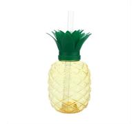 Tasses d'ananas avec des pailles à boire, Tropical Hawaiian Luau Décorations et Plage Piscine Thème Party Favors pour Enfants Adultes-Ananas Tasses pour Anniversaire, Hawaïen sur le thème Party & More