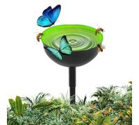 Tasses d'arrosage pour abeilles, station d'arrosage pour abeilles | Distributeur d'eau pour abeilles avec piquets en métal, décoration de piquets de sculpture de jardin en métal, alimentation
