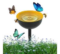 Tasses d'arrosage pour Abeilles, Station d'arrosage pour Abeilles - Tasse d'alimentation en Eau pour avec piquets métalliques | Décoration élégante de piquets de Sculpture de Jardin en métal