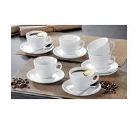 ESMEYER - TASSES BISTRO "ESPRESSO" , PORCELAINE BLANCHE PACK 6 G