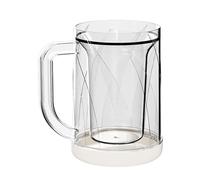 Tasses de congélation : tasse de bière glacée avec couche intermédiaire, tasse réutilisable pour congélateur, récipients de refroidissement compacts | Tasse à bière polyvalente pour refroidir la glace
