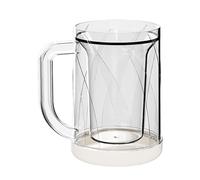 Tasses de congélation - Tasse de congélation à double paroi avec poignée confortable | Couche intermédiaire congelable en verre givré | Tasse de congélation pour café, thé, jus de fruits