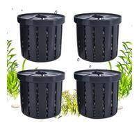 Tasses de jardinières aquariums suspendues - panier de nageoires de pêche stable | 4 pièces Aquarium Hydroponics Planting Porte-traits, décoration de caractéristiques de l'eau pour le restaurant de lo