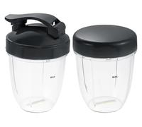 Tasses De Mélangeur De 18oz Avec Couvercle Plat Et Couvercle Rabattable, Compatibles Avec Nutribullet, Mélangeurs 600W/ 900W, Tasse De Presse-agrumes Portable