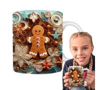 Tasses De Noël -Tasse En Céramique De Noël Tasse De Père Noël Tasses De Noël De Bonhomme De Neige Tasse À Café Créative Polyvalente De 11oz Pour Les Décorations De Table De Noël, Les Cadeaux De Fête