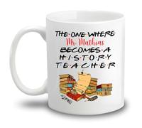 Tasses De Petit Déjeuner Celui Qui Devient Professeur D'Histoire Tasse Avec Poignée Tasses En Porcelaine Pour Collègue Maman 330Ml
