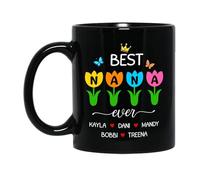 Tasses De Petit Déjeuner La Meilleure Grand-Mère Du Monde Tasse Avec Poignée Tasses À Café Pour Collègue Fête Des Pères 330Ml