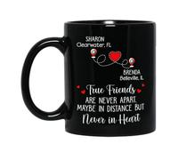 Tasses De Petit Déjeuner Les Vrais Amis Ne Se Séparent Jamais Tasse Céramique Personnalisée Coffee Mugs Pour Collègue Homme 330Ml