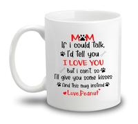 Tasses De Petit Déjeuner Maman, Si Je Pouvais Parler, Je Te Dirais Que Je T'Aime Tasse À Café En Porcelaine Amusants Tasses À Thé Pour Fête Des Pères Maman 330Ml