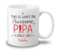 Tasses De Petit Déjeuner Voilà Ce Qu'Est Un Papa Génial Tasse À Café En Porcelaine Avec Poignée Tasses À Café Pour Collègue Femme 330Ml