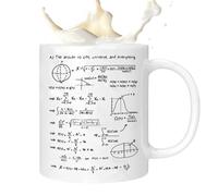 Tasses De Physique Mathématique - Tasse En Céramique 320 Ml 11 Oz, Tasse À Café | Auto-stoppeur Galaxie Mathématiques Physique Verres Cadeau Pour Les Étudiants Enseignants Geeks Bureau Maison Ét