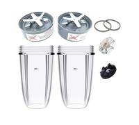 Tasses De Pièces De Rechange De Lame D'extracteur, Compatibles For NutriBullet, Accessoires De Mélangeur Série 600W/900W, Grande Capacité Étanche