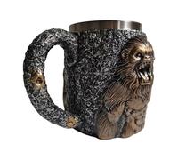 Tasses de singe pour homme | 400 ml Décoration de bureau en résine de singe | Tasse à café en acier inoxydable - Pour temps froid, pique-nique, plein air, randonnée, camping, fête Whis