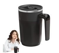Tasses de voyage pratiques - Tasse à mélanger automatique portable, 400 ml pour chocolat chaud, tasses à café en acier inoxydable, tasse de voyage de lait, tasses de voyage pour boissons quotidiennes