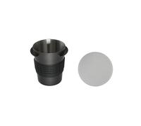 Tasses doseuses à café en métal avec poignée pour thé au lait, maison, magasin, double filtre à café réutilisable