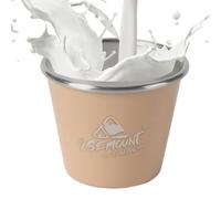 Tasses empilables en métal - en acier inoxydable de 50 ml pour café, thé et lait | Tasse de camping durable et réutilisable pour les activités domestiques/extérieures, verres légers pour