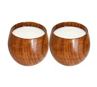 Tasses en bois pour boire, tasse rétro en bois, tasse à boissons chaudes - pour café, thé, expresso, latte, vin, lait, fête, cuisine, salle à manger, café, comptoir